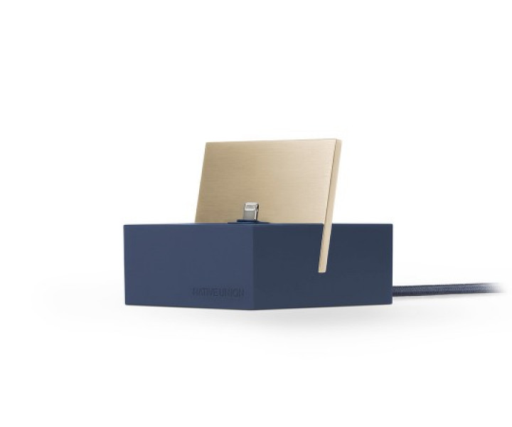 Докстанция Native Union Dock+ Lightning Midnight Blue/Gold (DOCK+-IP-CABLE-MAR)